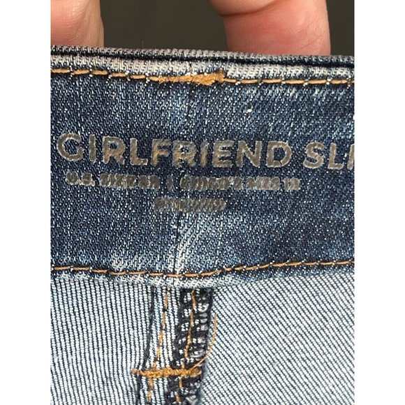 SO slimming girlfriend, slim leg, ankle jeans by Chicos denim sequence 5pocket - Picture 14 of 14